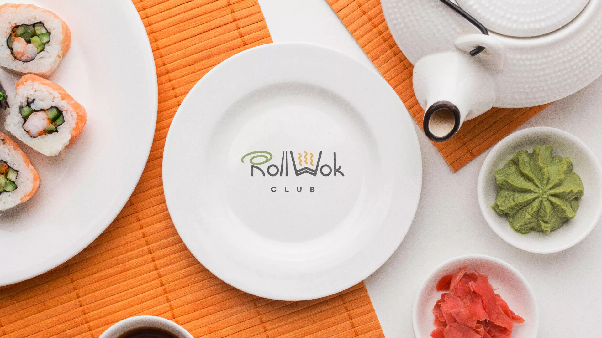 Разработка логотипа и фирменного стиля в Грязях для суши-бара «Roll Wok Club» Разработка логотипа и фирменного стиля в Грязях для суши-бара «Roll Wok Club»