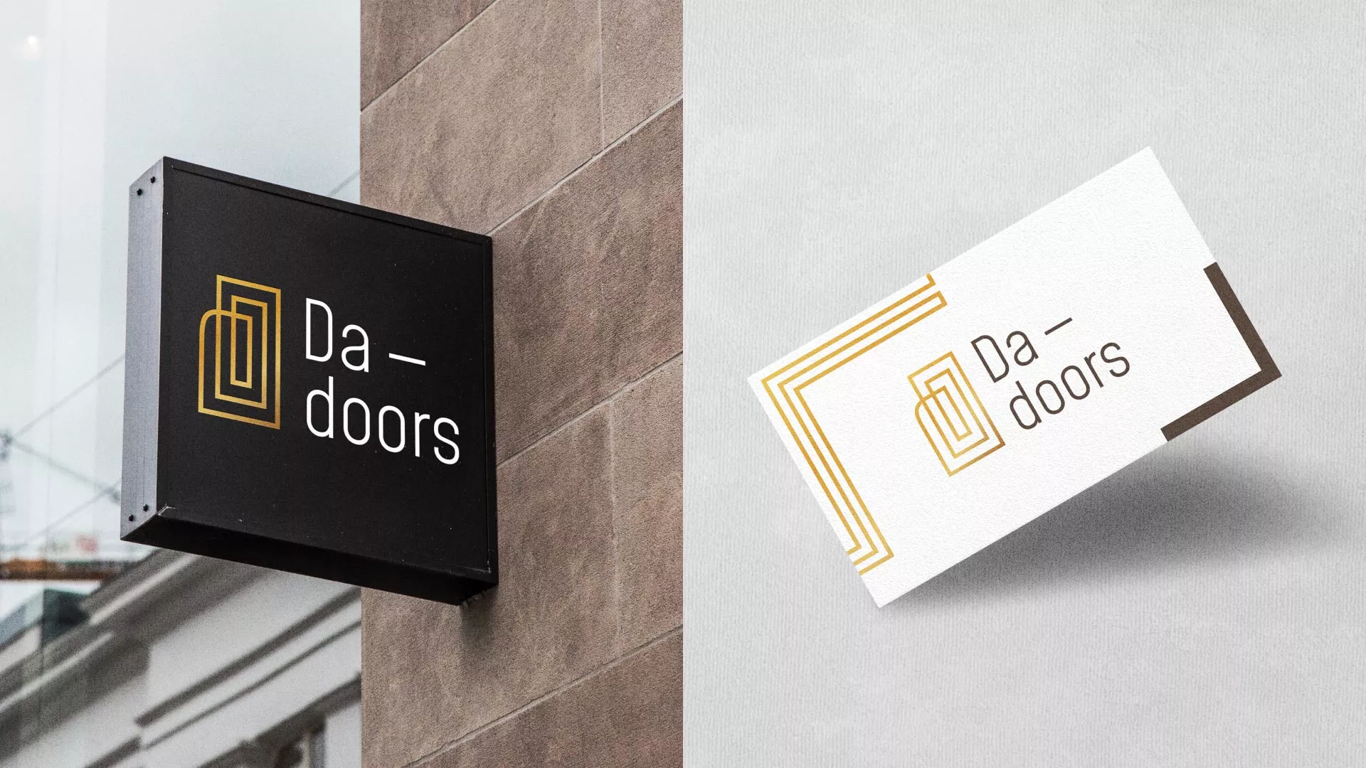 Разработка логотипа для компании «DA-DOORS» в Грязях